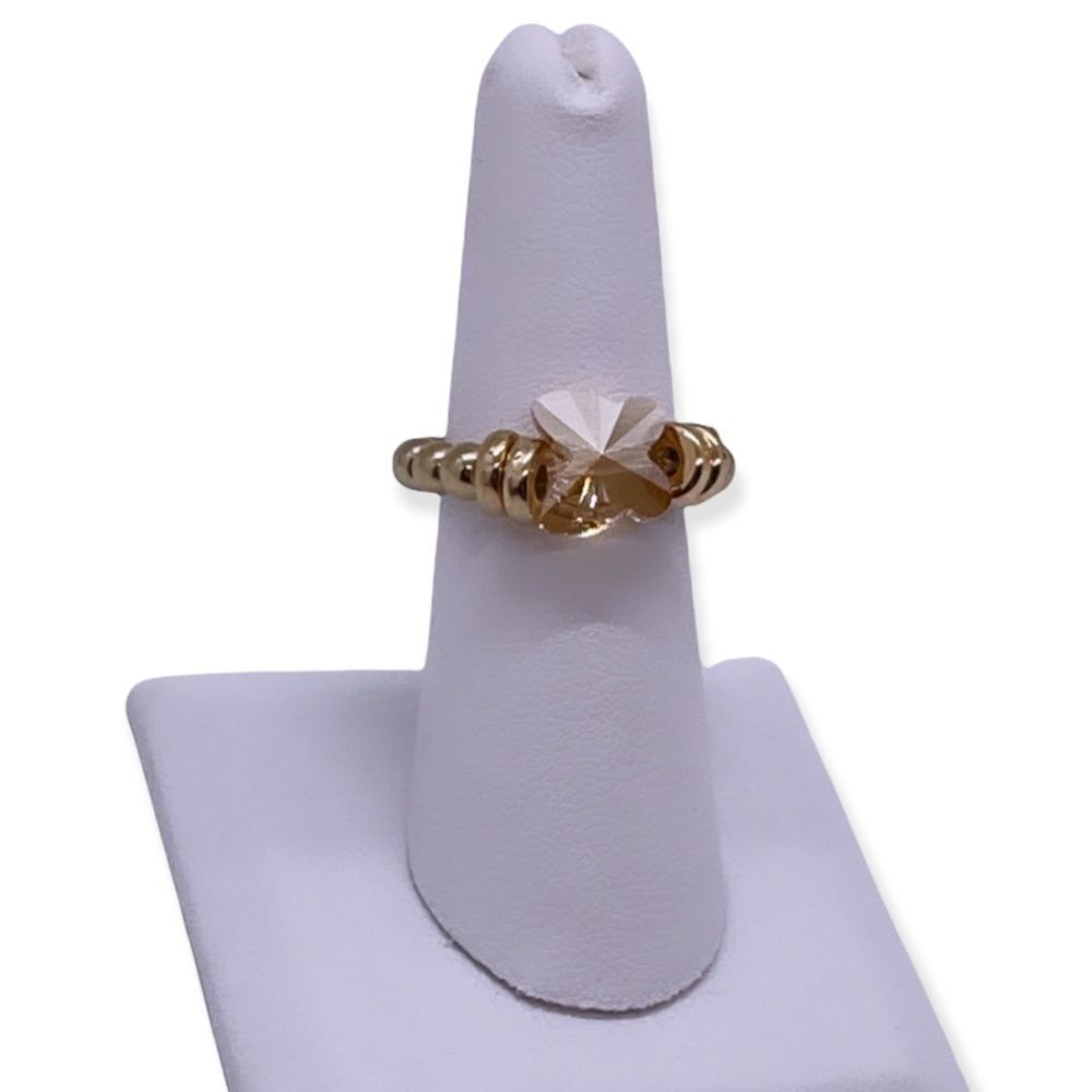 NWT Wool + Pepper Co. Swarovski Butterfly Ring